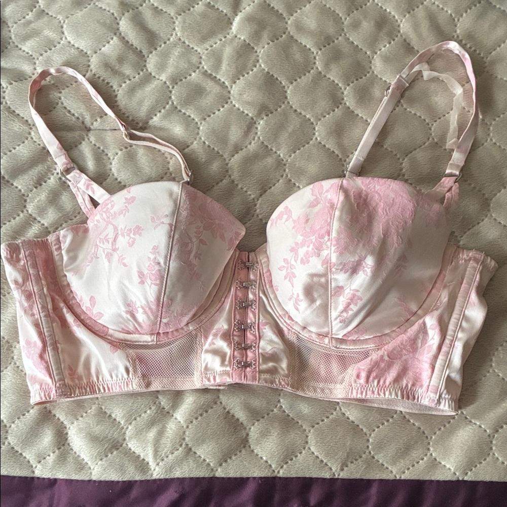 Victoria's Secret Pink Floral Bustier Bra